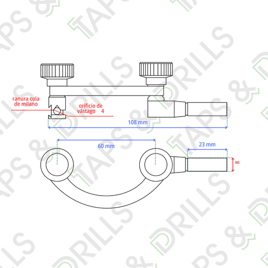 Soporte Tipo C Para Reloj Indicador
