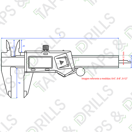 Vernier Digital 0.01 mm