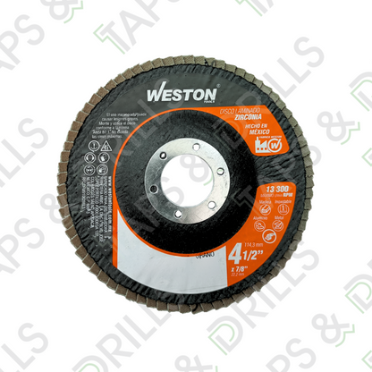 Disco Laminado De Zirconia 4-1/2" X 7/8"