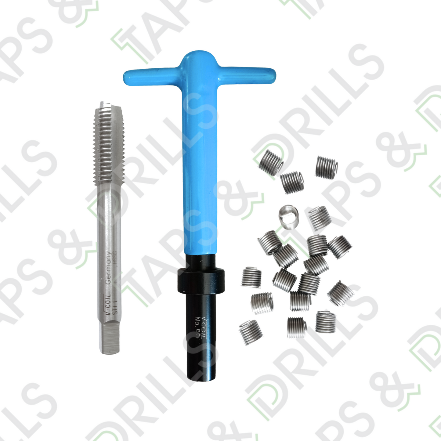Juego De Insertos Para Helicoil Con Machuelo Fraccional