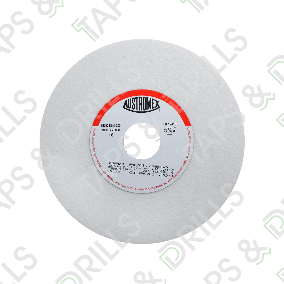 Rueda Abrasiva Para Rectificar 8" X 1/2" X 1-1/4"
