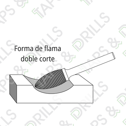 Lima Rotativa De Carburo SH