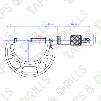 Micrómetro Análogo Para Exteriores