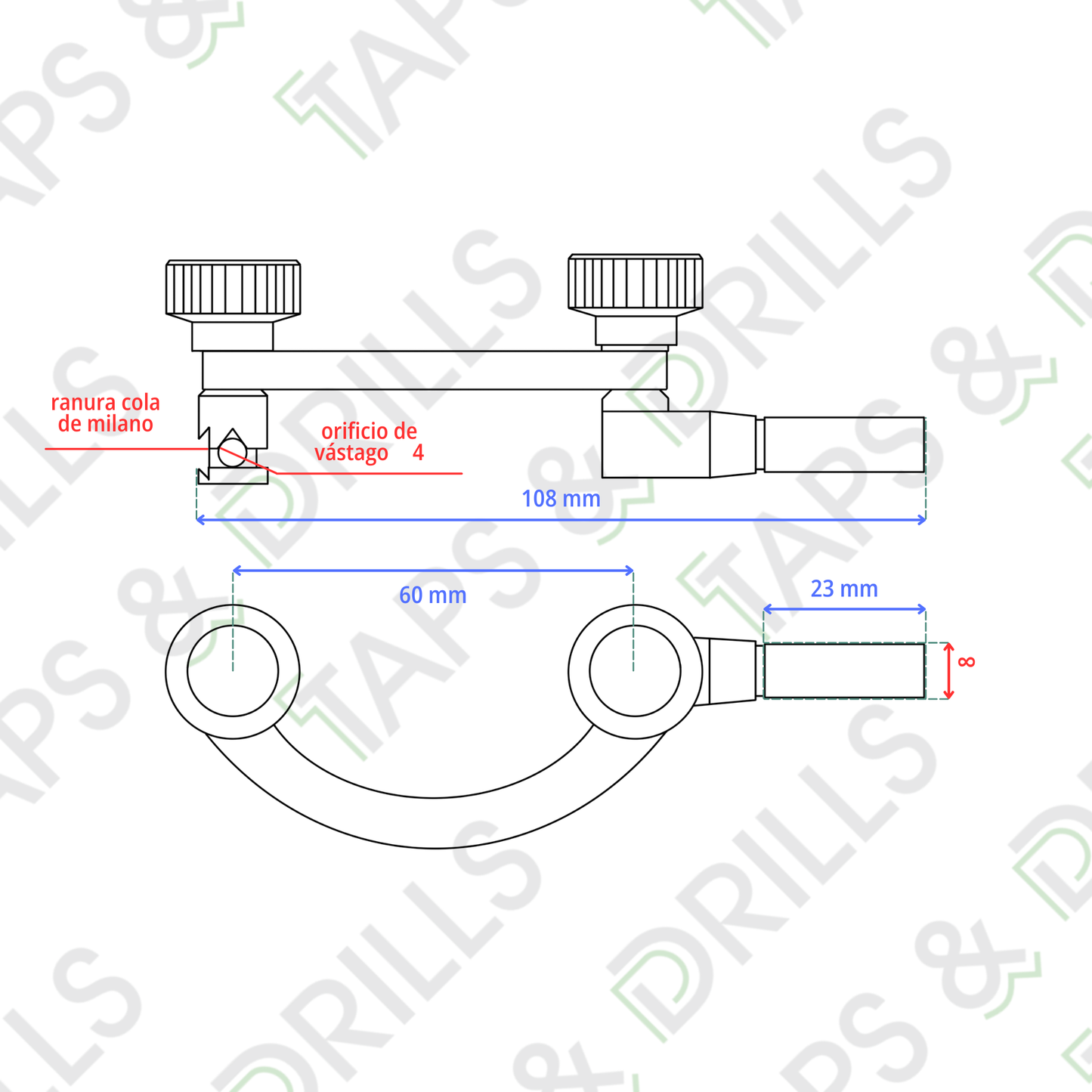 Soporte Tipo C Para Reloj Indicador