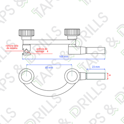 Soporte Tipo C Para Reloj Indicador