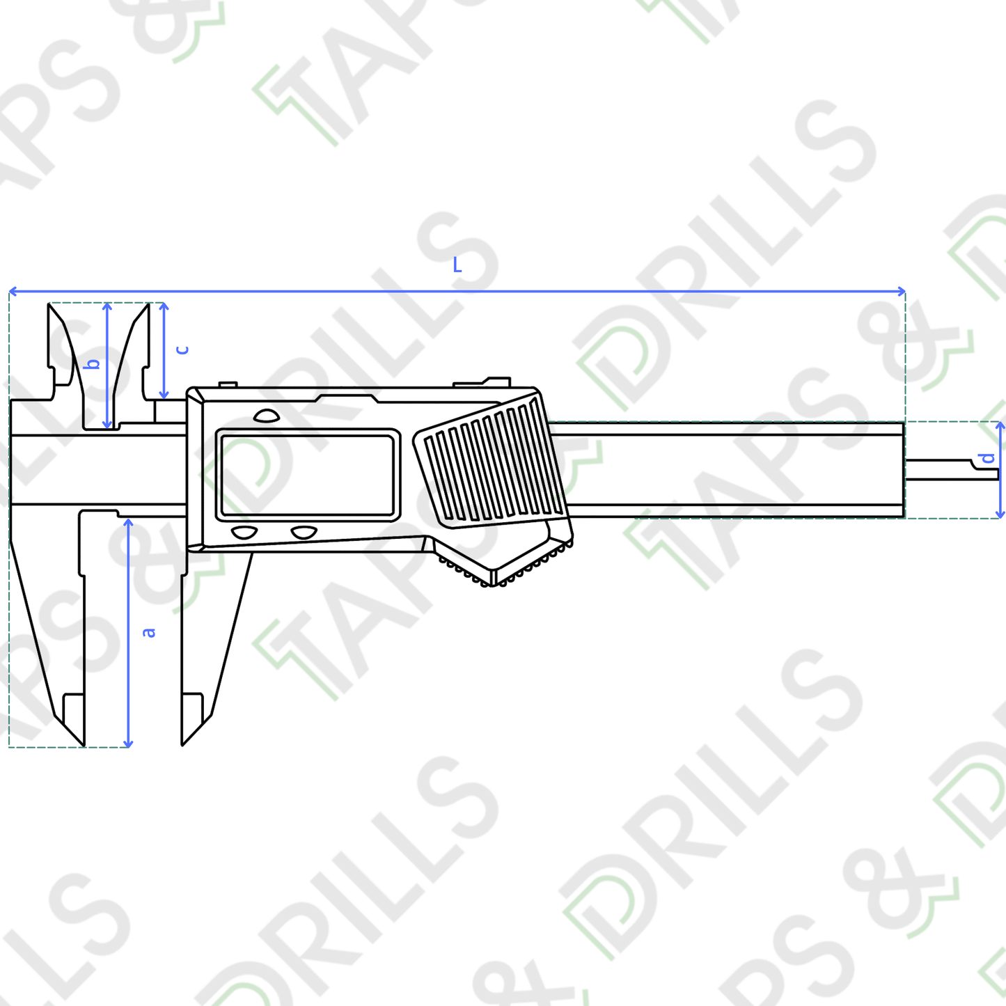 Vernier Digital De Pástico 0-6"