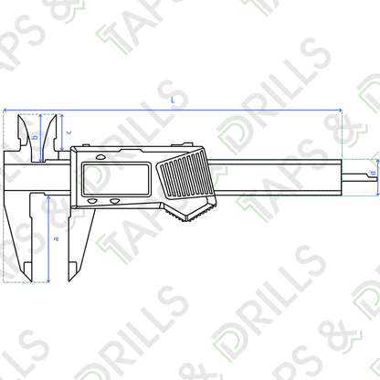Vernier Digital De Pástico 0-6"