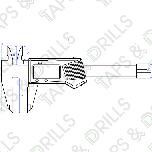 Vernier Digital De Pástico 0-6"