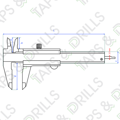 Vernier Análogo De Precisión 0.001"