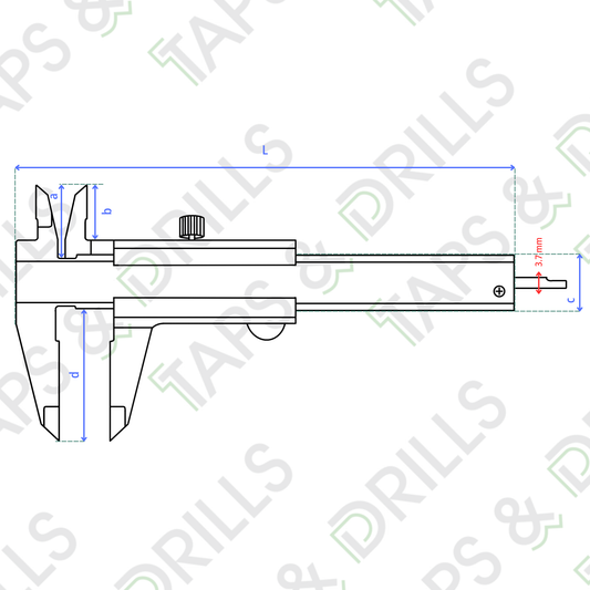 Vernier Análogo De Precisión 0.001"