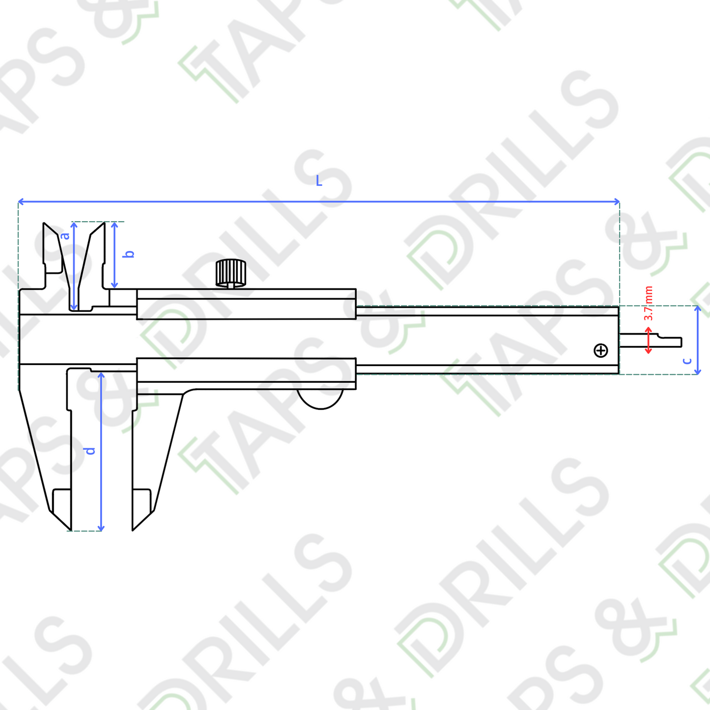 Vernier Análogo 1/128"