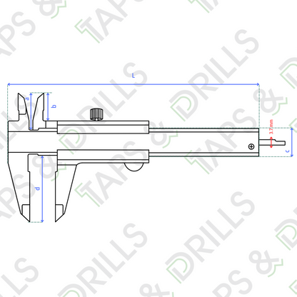 Vernier Análogo 1/128"