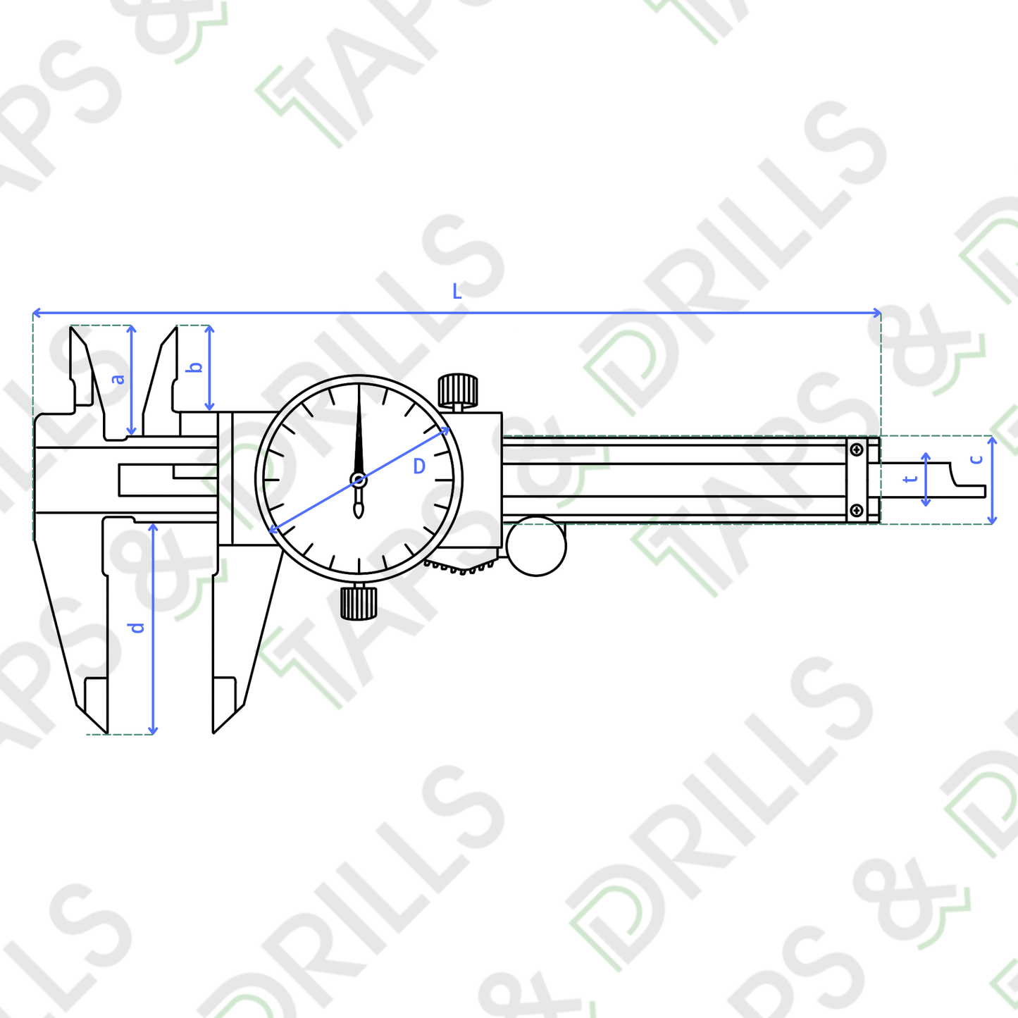 Vernier De Carátula 0.01 mm